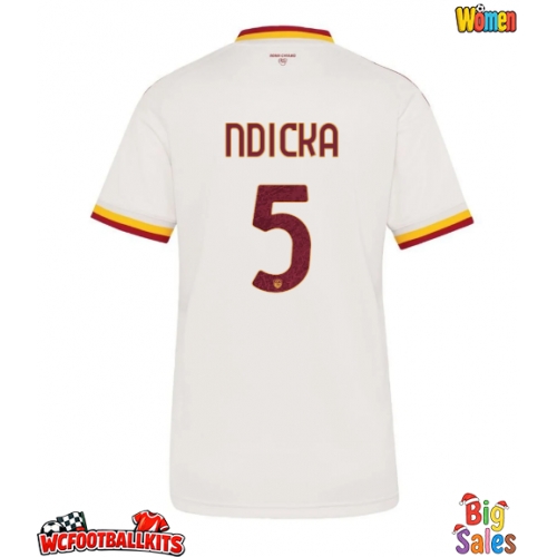 AS Roma Evan Ndicka #5 Replica Away Stadium Shirt for Women 2026-27 Short Sleeve
